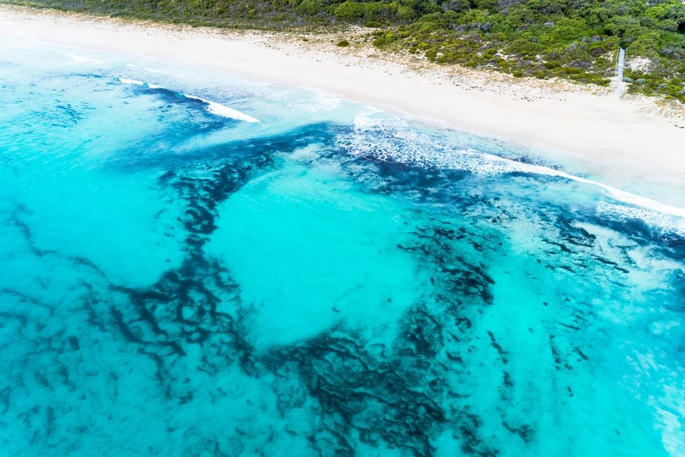 Crystal clear waters at Bunker Bay