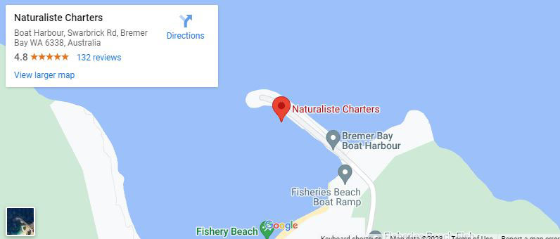 Naturaliste Charters Map