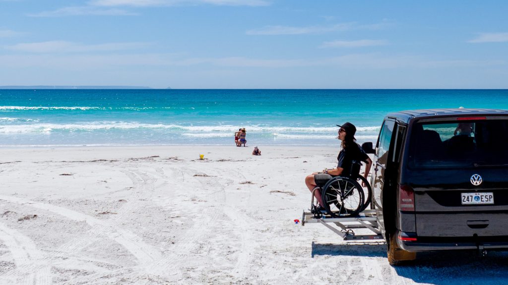 Wheelchair accessible beaches by car