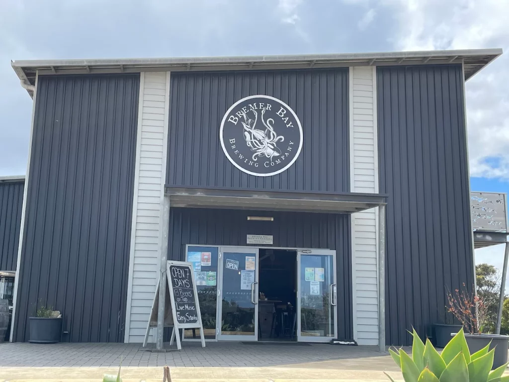 Bremer Bay Brewing Company has live music and allows dogs outside